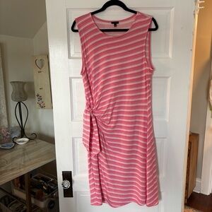 Talbots Sleeveless Side Tie Dress